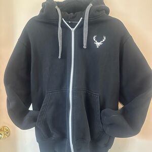 Black Bucked Up Hoodie